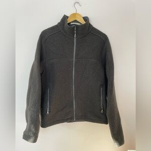 Ibex Jacket Mens M Full Zip 100% New Wool Boiled Sweater Heavy